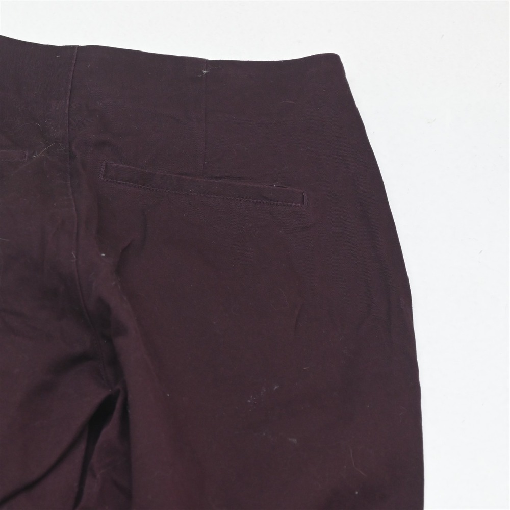 Old Navy 8 Maroon Red Stretch Side Zip Skinny Dress Womens Pants - Picture 8 of 9